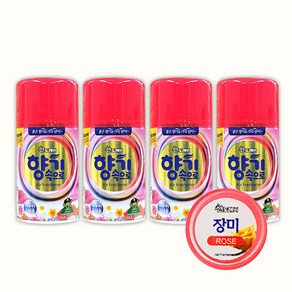 산도깨비 향기속으로 리필용 방향제 장미향, 290ml, 4개