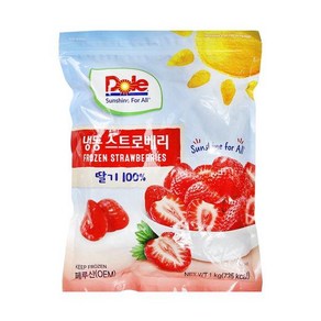 [기타]Dole 냉동 딸기 1kg, 1개