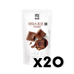 유어스 아이스초코 M 파우치음료 230ml x 20개