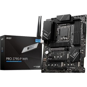 MSI 마더보드 PRO Z790-P WIFI DDR5 제1213세대 CPU(LGA1700) 대응 ATX 확장 히트 싱크 M.2 Shield Foz 냉각 [Intel Z790 탑재] MB5917