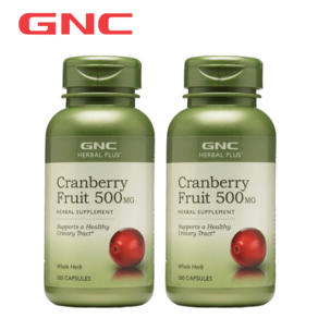 GNC 크랜베리 500mg Canbey 100캡슐 2병, 2개, 100정