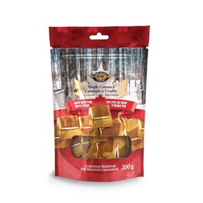 LB Maple Teat Caamel Suga Candy / Canadian Maple LB 메이플 트리트 캐러멜 설탕 캔디/캐나다 메이플 시럽 캐러멜 캔디 200그램 7온, 1개, 198g