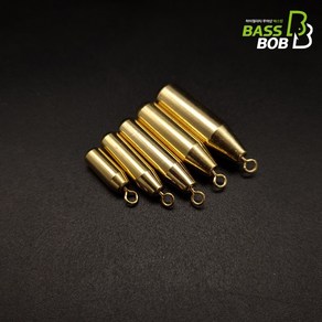[배스밥] 황동싱커 배스낚시 배스봉돌 루어 회전고리추 루어추 프리리그, 1개