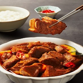 국내산 매운 돼지 갈비찜 매운찜 돼지갈비 양념갈비 1kg, 1개