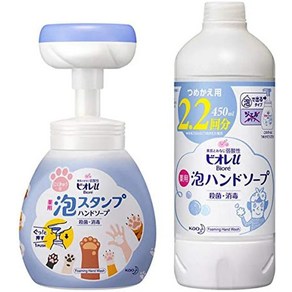 비오레u 핸드워시 스탬프형 본체+리필 450ml, 1개