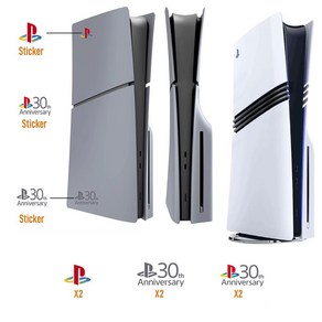 PS5 플스 30주년 로고 스티커 셋트 - 고급형, 1개, PS 30주년 로고 스티커