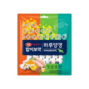 밥이보약 DOG 하루양갱 피모/면역/관절 30개입/강아지간식, 피모/관절/면역, 240g, 1개