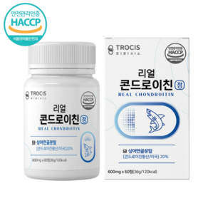 콘드로이친정 상어연골분말 콘드로이친황산 콘드리친 HACCP 식약처인증 관절엔콘드로이친, 60정, 60정, 1박스