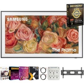 삼성 QN65LS03DAFXZA 65인치 더 프레임 QLED 4K 스마트 TV 2024 번들 2년 CPS 강화 보호팩, 43 Inch