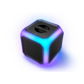 필립스 X7207 블루투스 파티 큐브 스피커 라이트 50개 블랙, With 360 degee lights_Cube -