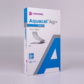 Convatec 아쿠아셀 AG+ RIBBON #413571 2cmX45cm 1팩 5장, 1박스