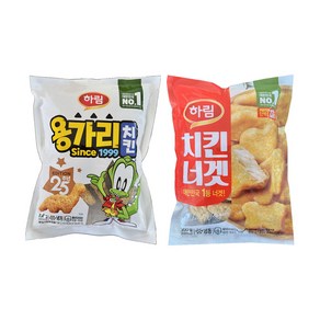 [냉동] 하림 용가리치킨 300g 2봉+치킨너겟 300g 2봉/총4봉, 1세트