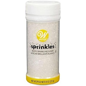 윌튼 화이트 식용 스파클링 슈가 파우더 8oz, 227g, 1개