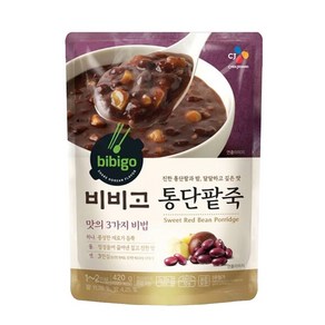 비비고 통단팥죽, 420g, 10개