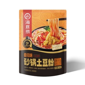 중국식품 하이디라오 tudoufen 투도우펀 감자국수, 토마토 맛(주황), 350g, 1개