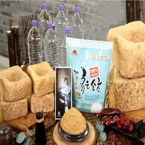 안동제비원 전통메주 담그기 세트 (4kg) / 사은품 : 안동제비원 생수 2L x 6병 [누름독미포함], 4kg, 1개