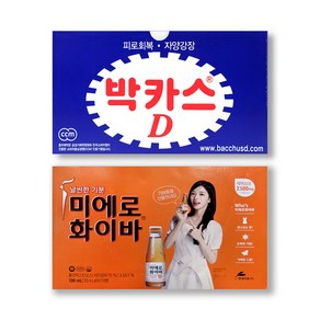 동아제약 박카스D 미에로화이바 100ml 내 맘대로 골라담기 총 50병, 박카스 D 30병 + 미에로화이바 20병, 50개