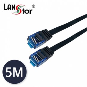 LANsta UTP평면 랜케이블 CAT7 5M LS-F7-UTPD-5M, 1개