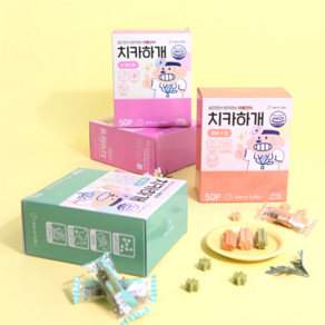 제로랩스 강아지 텐탈껌 치카하개 400g 50p 강아지간식 애견간식 칭찬 훈련용, 흰색/65kg이하/관절건강, 50개