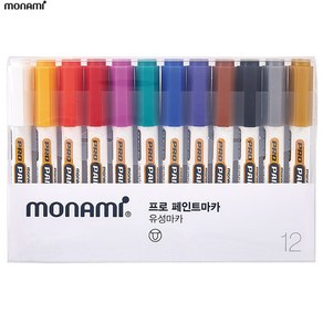 [모나미] 프로 페인트마카 12색 세트 2.0mm
