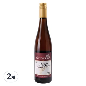구스타프호프 트라우벤사푸트 화이트 유기농 무알콜 포도주스, 730ml, 2개