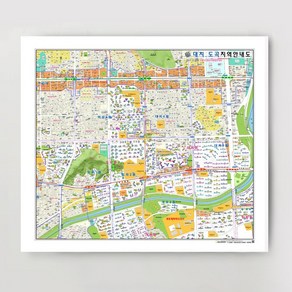 [지번]서울시 강남구 대치 도곡지역 안내도 150cm x 132cm SE, 1.종이코팅