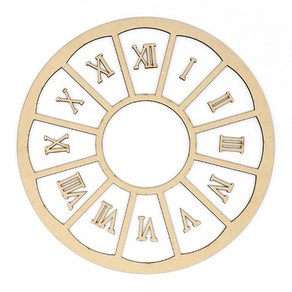 로마숫자 시계데코판 2호 22cm E-07-004, 1개