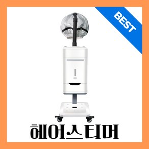 [글로우스팀] 미용실 헤어스티머 스탠드형 헤드스파 업소용 미스트기, 01 화이트 싱글헤드 스티머, 1개