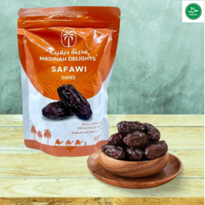 Safawi Dates fom Madinah Delights Saudi Aabia 사우디 아라비아 마디나 딜라이트 사파위 대추야자, 1개, 500g