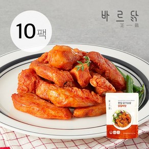 바르닭 한입 닭가슴살 닭갈비맛 100g, 10개