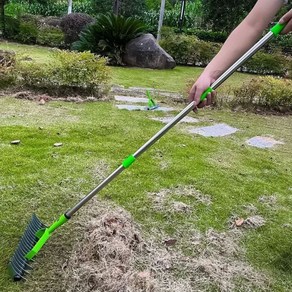 삼지창 로타리삽 쇠스랑 도라지창 괭이 농기구 갈퀴 수확 스테인리스강 깎기 잔디 갈퀴 죽은 잔디 지우기 3 섹션, 1개