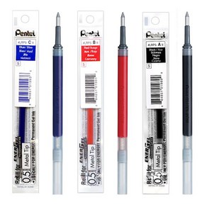 펜텔 pentel 에너겔 리필심 0.5/0.7mm LR7 LRN5, 0.5mm 니들팁 LRN5 검정