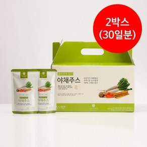 장수이야기 올바르게 담긴 야채주스 2박스 60포, 2개, 100ml