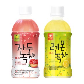 웰그린 자두녹차10개+레몬녹차10개 340ml 20개, 1세트