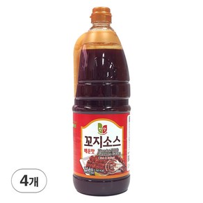 청우 닭 염통 꼬치소스 꼬지소스 양념 매운맛 PET 2.1kg, 4개