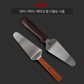 델키 삼각 스페치 2type 우든 P 피자 파이 케익 케이크 서버 우든 플라스틱 뜨개 스패치, P, 1개