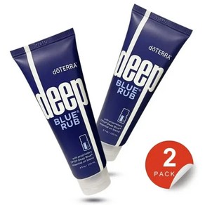 doTERRA Deep Blue Rub 4온스 2팩 - 유통기한년 변형 상자 949269, 2개, 120ml