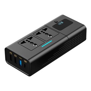 WonRay 차량용 인버터 QC3.0 고속 충전기 12V 200W PD 220V, 1개