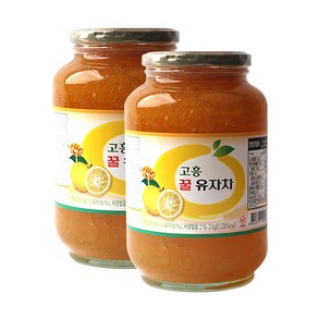 고흥 꿀 유자차 2kg 2개세트, 2개, 1개입