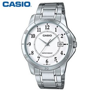 카시오 아날로그 클래식 남성 메탈 39mm 명품 시계 MTP-V004D-7BUDF / CASIO