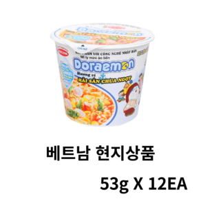 베트남 에이스쿡 도라에몽 컵라면 새콤달콤 해산물 53g