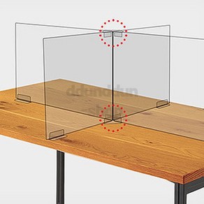 뚠뚠샵 가림막연결용 아크릴가림막받침대