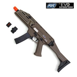 [P0000GZI] ASG Scorpion EVO-3A1 (전자회로 탑제 & 볼트 스톱) TAN 하비라이프 서바이벌 전동건