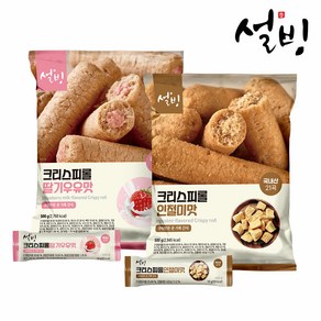 설빙 크리스피롤 인절미 500g+딸기우유 500g