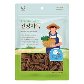 건강가득 강아지간식 닭고기져키 250g, 단품, 단품, 1개