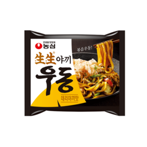 농심 생생야끼 우동 데리야끼맛, 251g, 6개