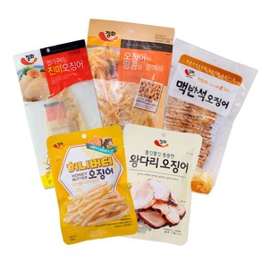 [푸드원스토어] 정화 조미 오징어 5종, 1세트