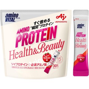 아미노바이탈 아미노 프로틴 for woman 딸기맛 30개입 아미노산 BCAA EAA 소이프로틴 콜라겐, 1개, 150g