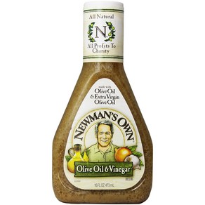 Newman's Own Dessing Olive Oil & Vinega 16 oz 뉴먼스 오운 드레싱 올리브 오일 & 식초 16온스, 473ml, 1개