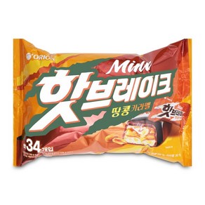 오리온 핫브레이크 미니 땅콩 카라멜 455g 1개